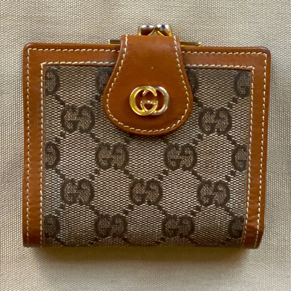 Gucci Handbags - Vintage GUCCI Ophidia GG Leather Canvas Wallet